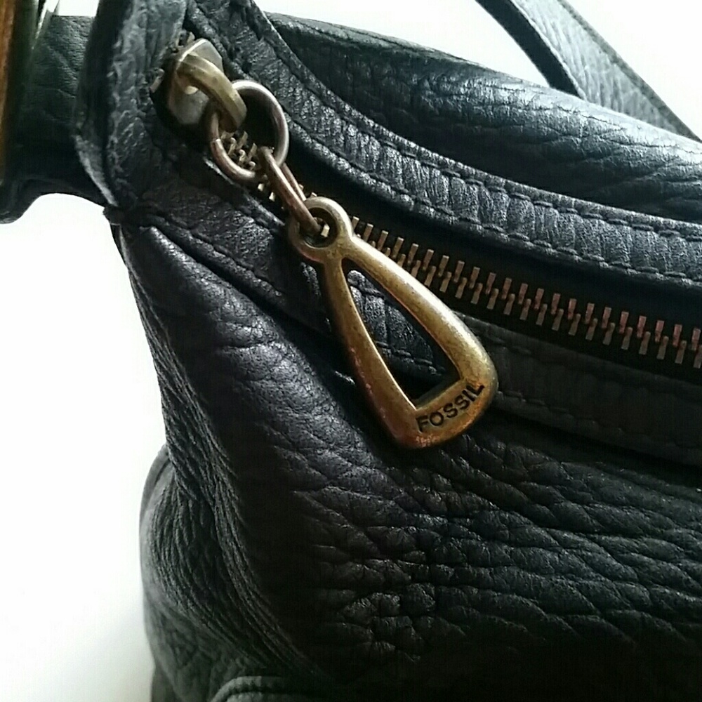 Vintage Fossil Leather Black Purse - Picture 7 of 8